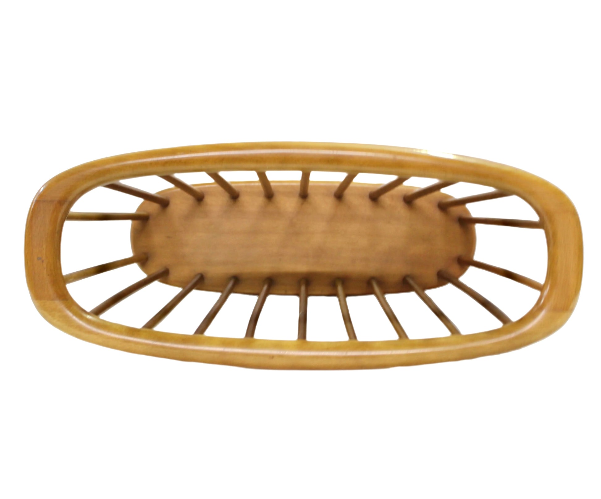 Vintage Minimalist Wooden Dowel Magazine Holder