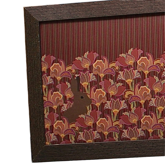 Extra Large Framed Bunny Wall Art.