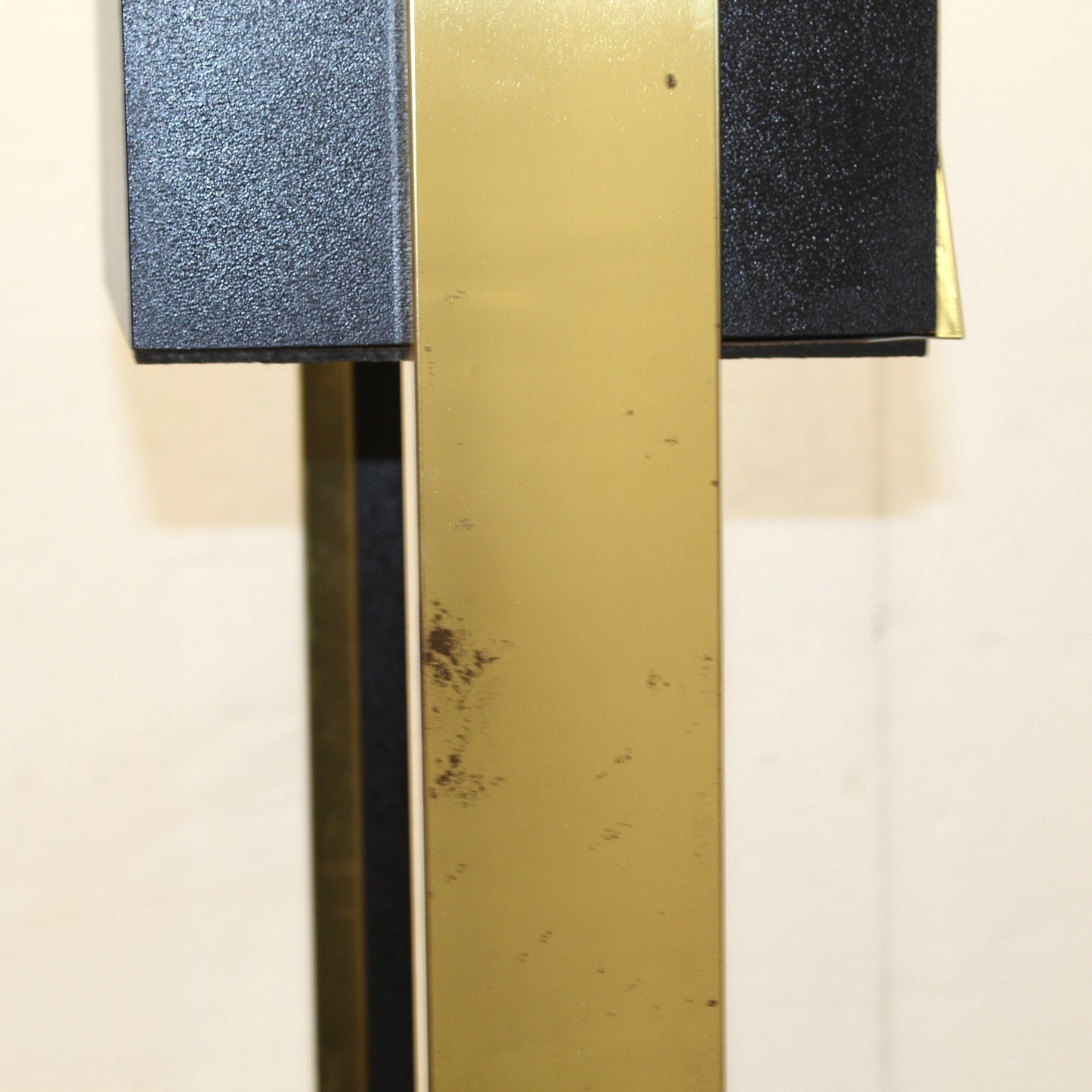 1970s Gold Digital LED Pedestal Clock.