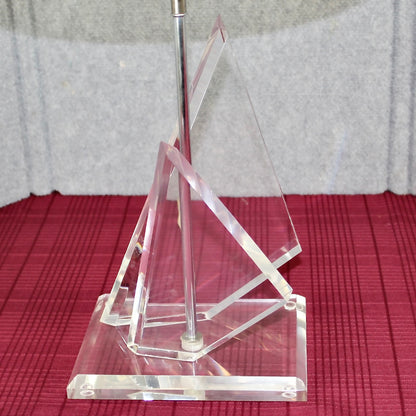 Van Teal Lucite Ice Table Lamp. The look  of a lamp from the fortress of solitude