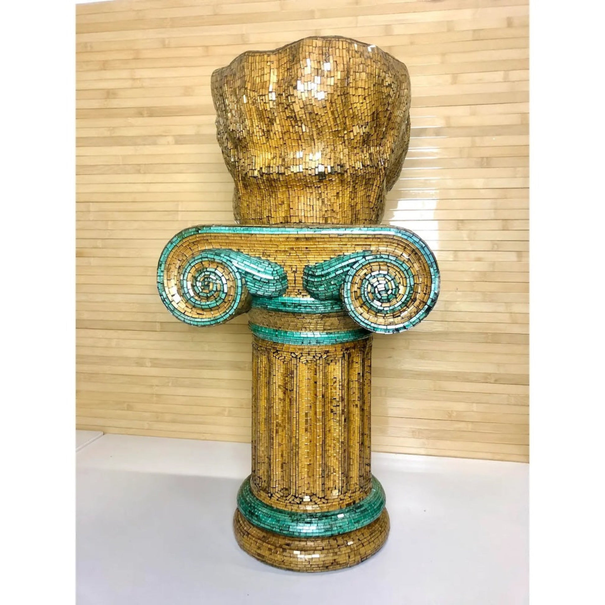 Lion Head Planter & Column Capital | 2 Piece Set | Jobi