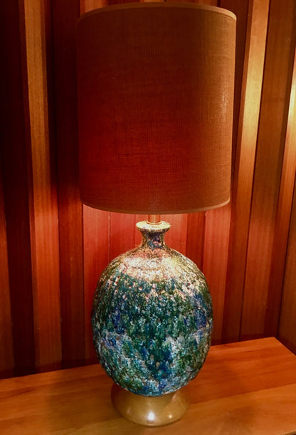 Mid-Century Modern Large Ceramic Volcanic Lava Lamp from OffCenterModern