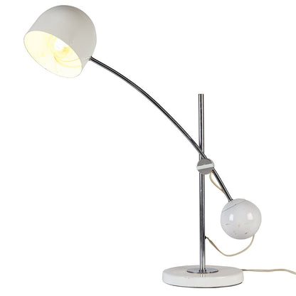 Adjustable White Chrome Desk Lamp | Sonneman from OffCenterModern