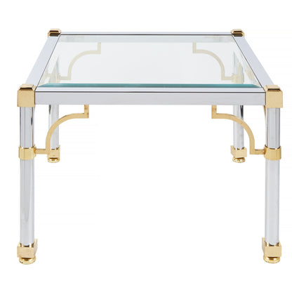 Large Majestic Regency Glass End Table | 2 Available from OffCenterModern