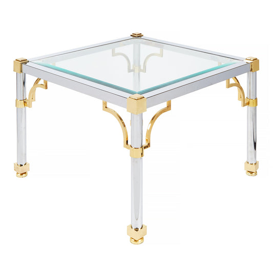 Large Majestic Regency Glass End Table | 2 Available from OffCenterModern