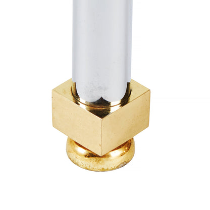 Large Majestic Regency Glass End Table | 2 Available from OffCenterModern