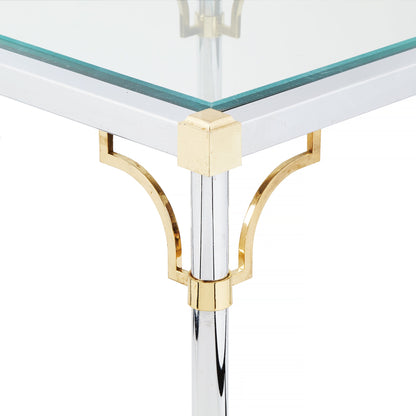 Large Majestic Regency Glass End Table | 2 Available from OffCenterModern