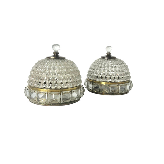 Antique Crystal Beaded Basket Shade from OffCenterModern