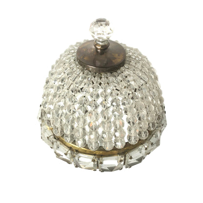 Antique Crystal Beaded Basket Shade from OffCenterModern