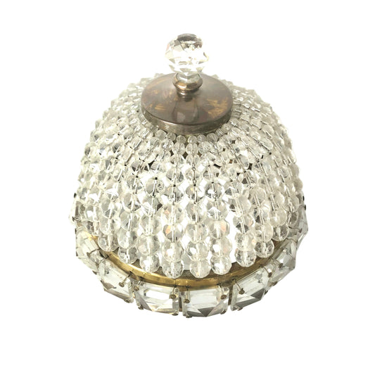 Decorative crystal lamp shade for ceiling  light on a white background
