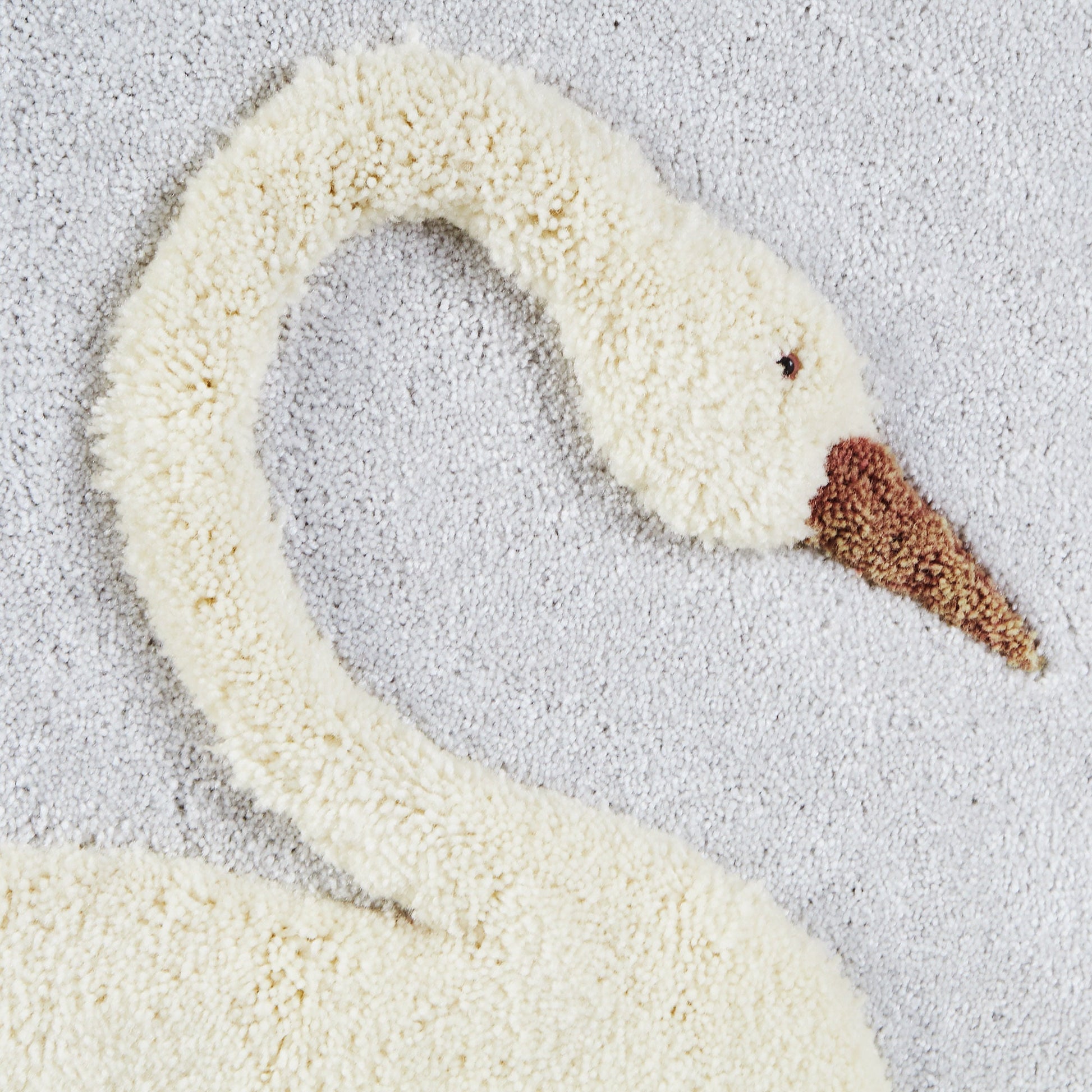 Large Swan Wall Carpet Sculpture from OffCenterModern