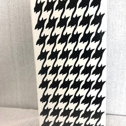 1990 Black & White Houndstooth Table Lamp from OffCenterModern