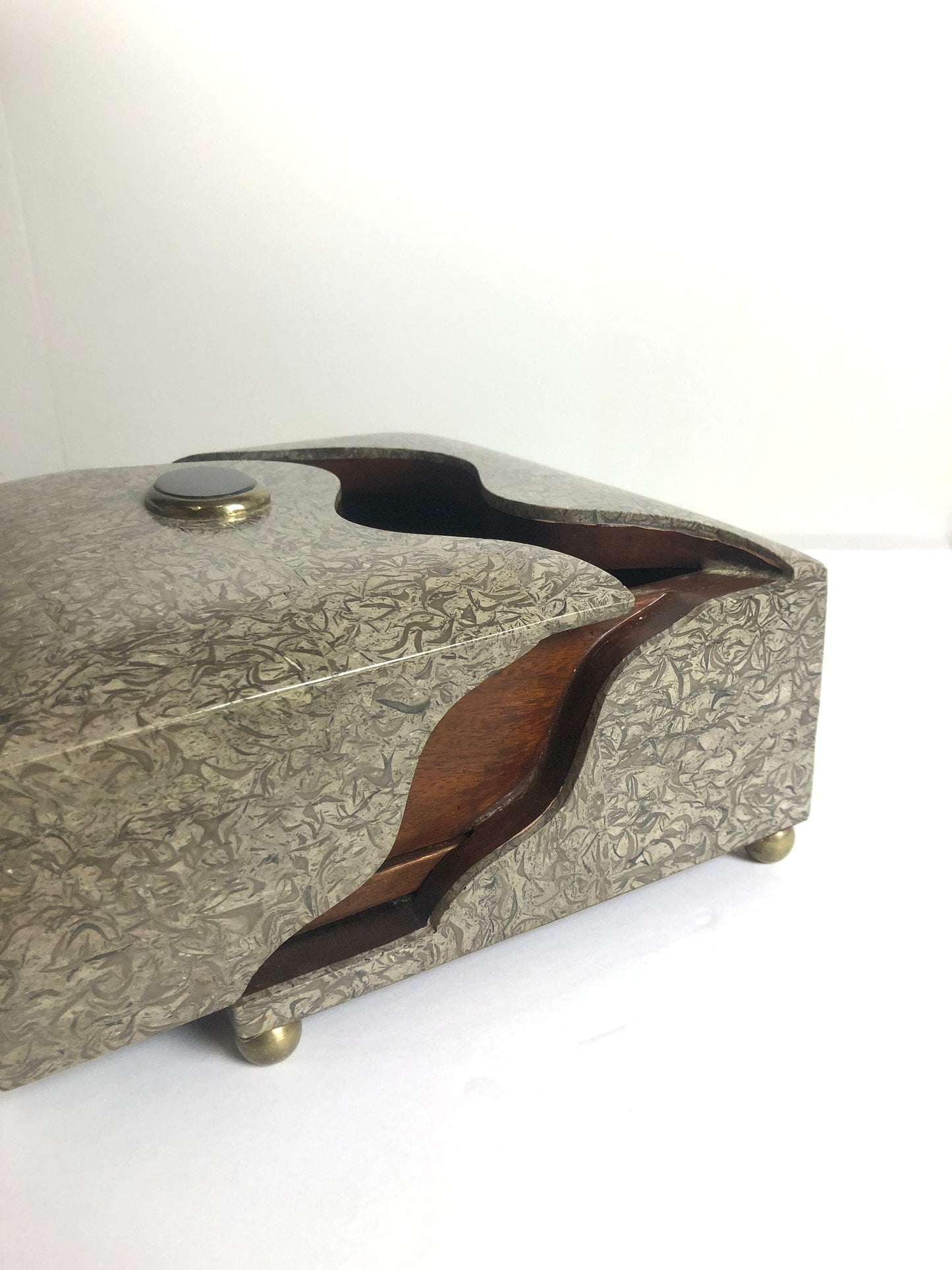 Rosewood with Tessellated Stone Personal Box from OffCenterModern