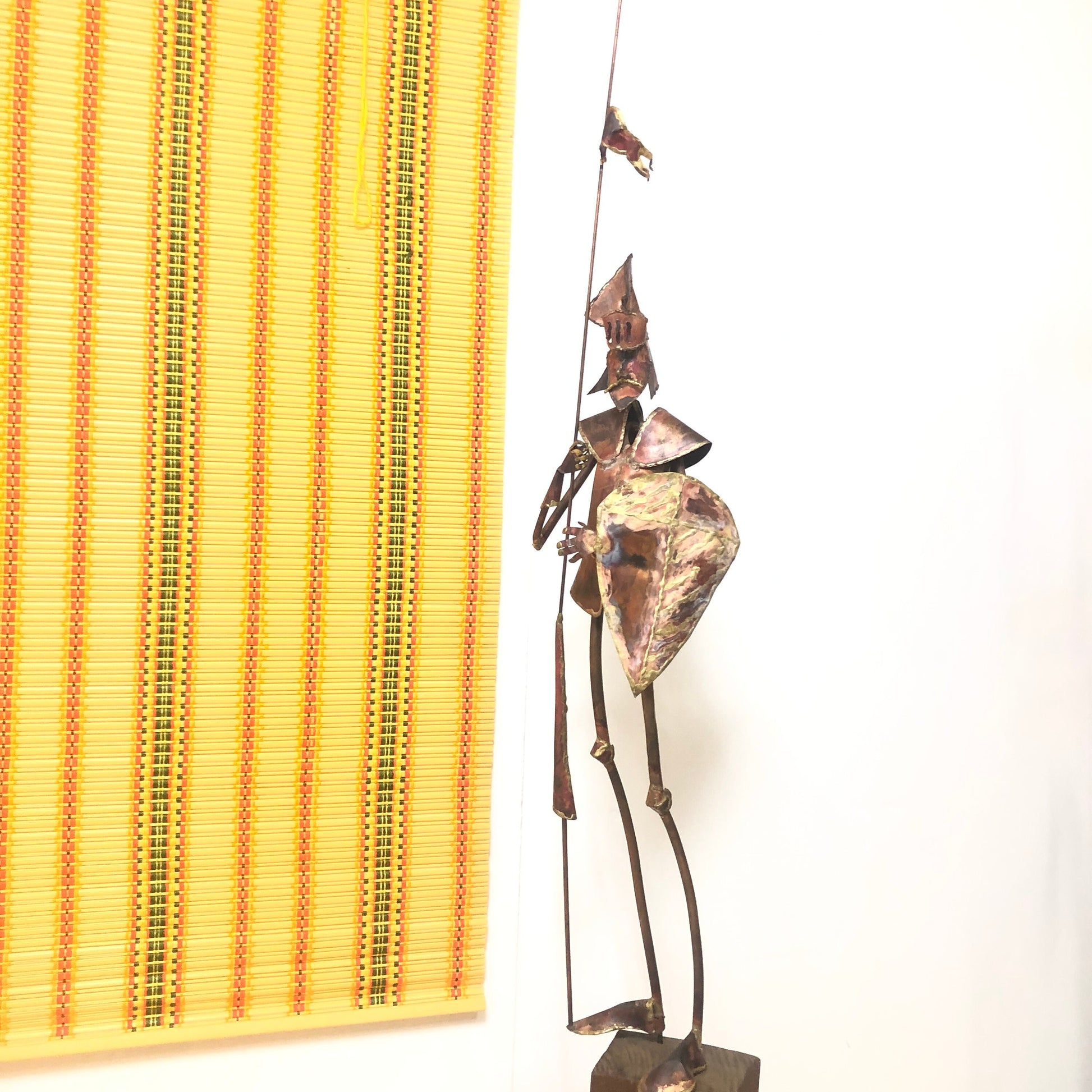 1970s Brutalist Sculpture Floor Standing Medieval Knight in Armor from OffCenterModern