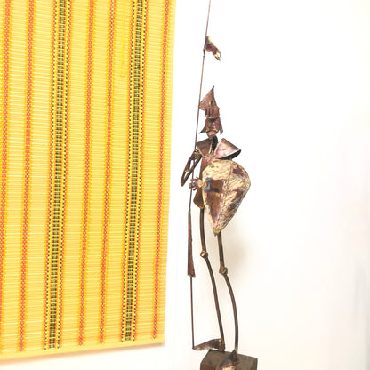 1970s Brutalist Sculpture Floor Standing Medieval Knight in Armor from OffCenterModern