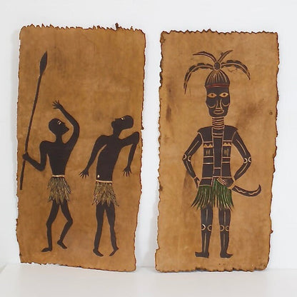 Handmade Bark Paper Paintings - OffCenterModern
