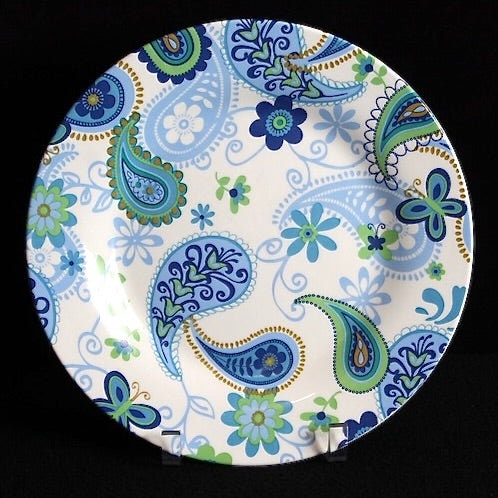 Retro Paisley Noritake Dinnerware | 15 Plates - OffCenterModern
