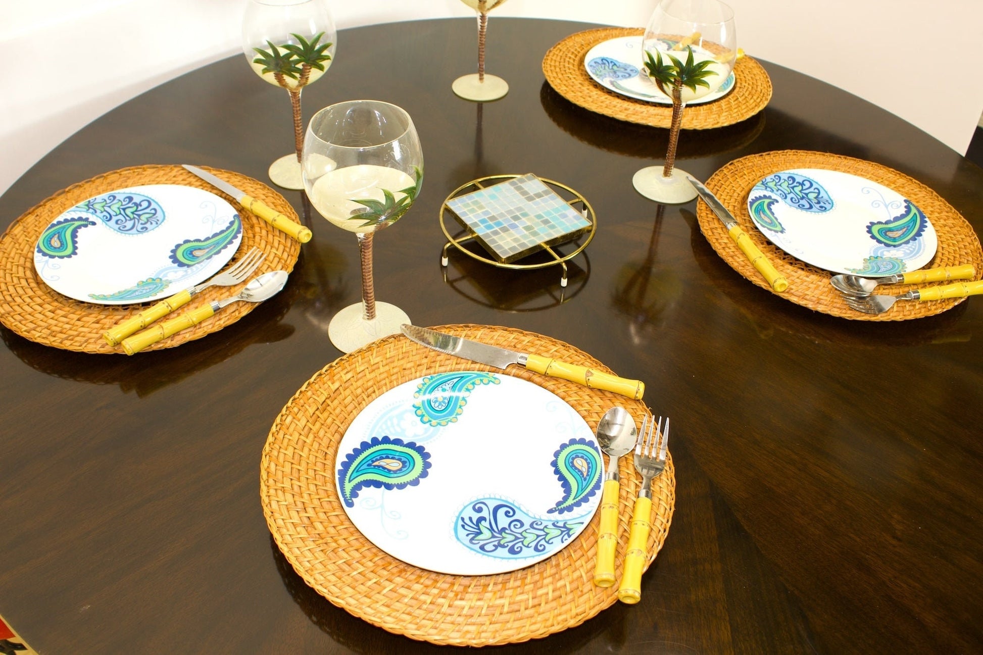 Retro Paisley Noritake Dinnerware | 15 Plates - OffCenterModern