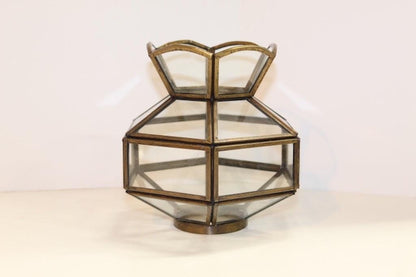 1970s Leaded Glass Replacement Chandelier Shades - OffCenterModern