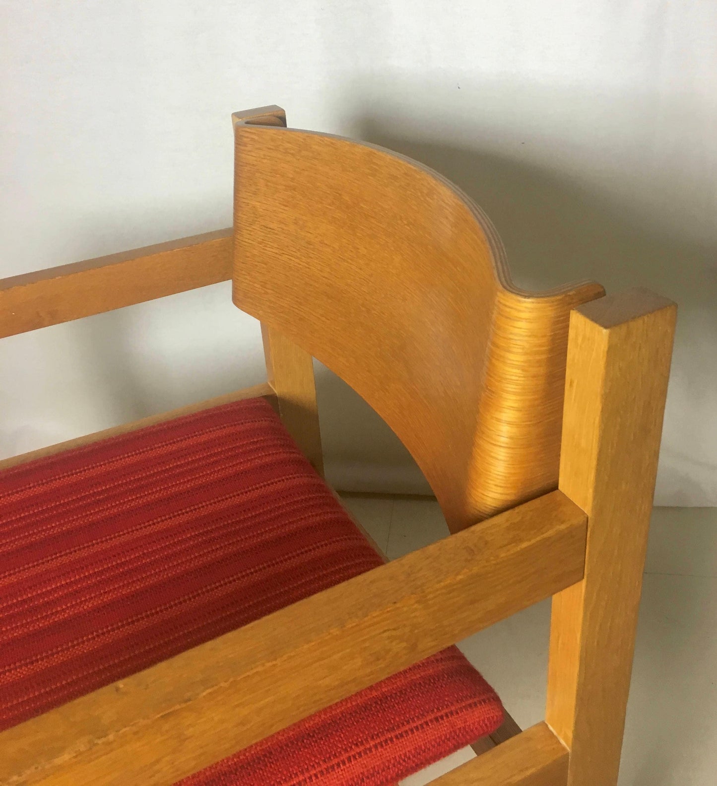 Harvey Probber Bent Wood Arm Chairs | Pair - OffCenterModern