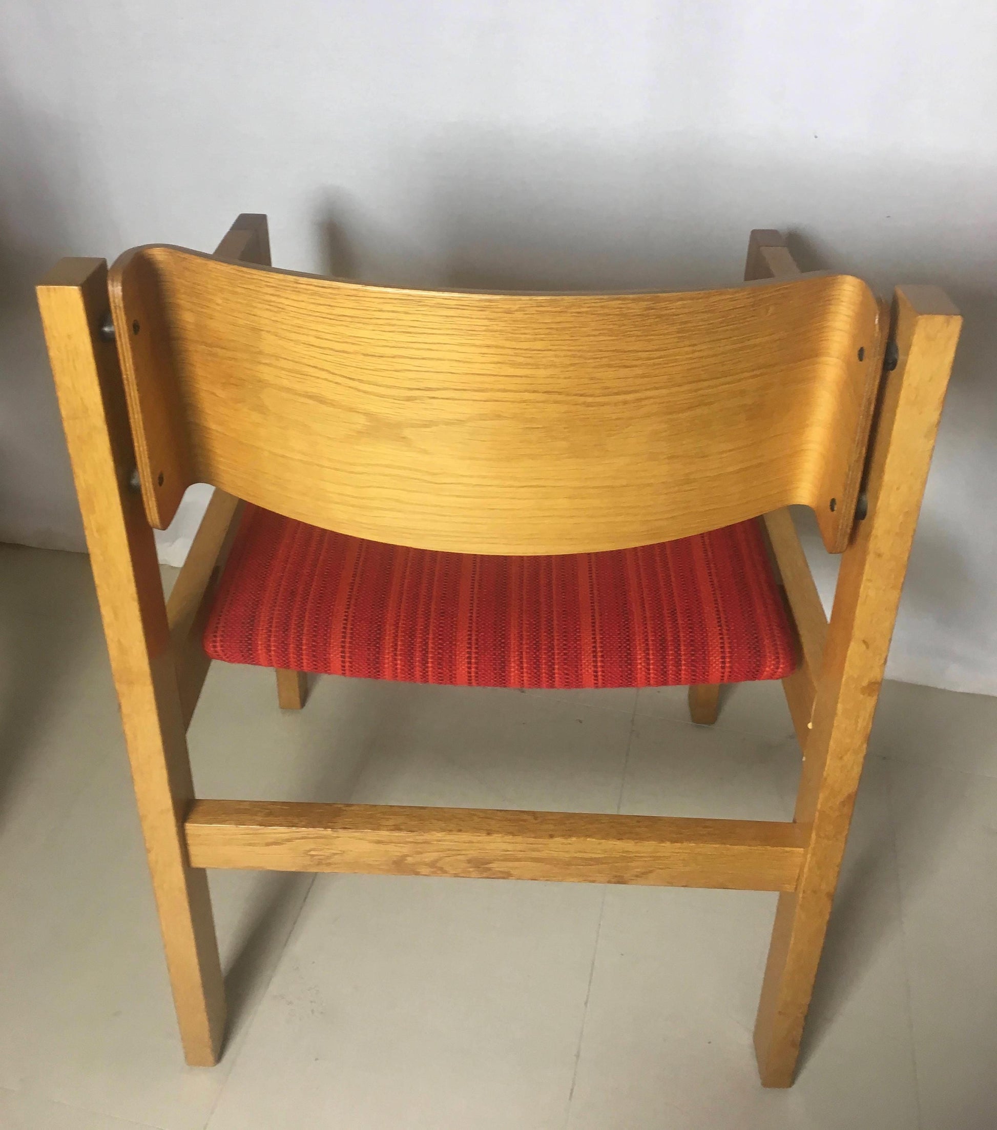 Harvey Probber Bent Wood Arm Chairs | Pair - OffCenterModern