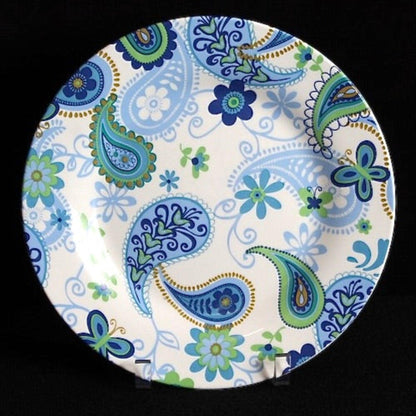1990s Royal-Norfolk Paisley 10&quot; Dinner Plate | Set of 8 - OffCenterModern