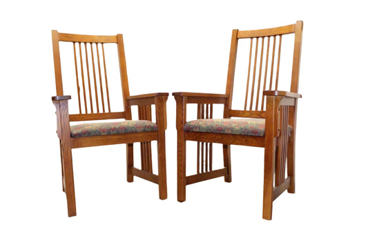 Vintage Bassett Dining Armchairs - OffCenterModern
