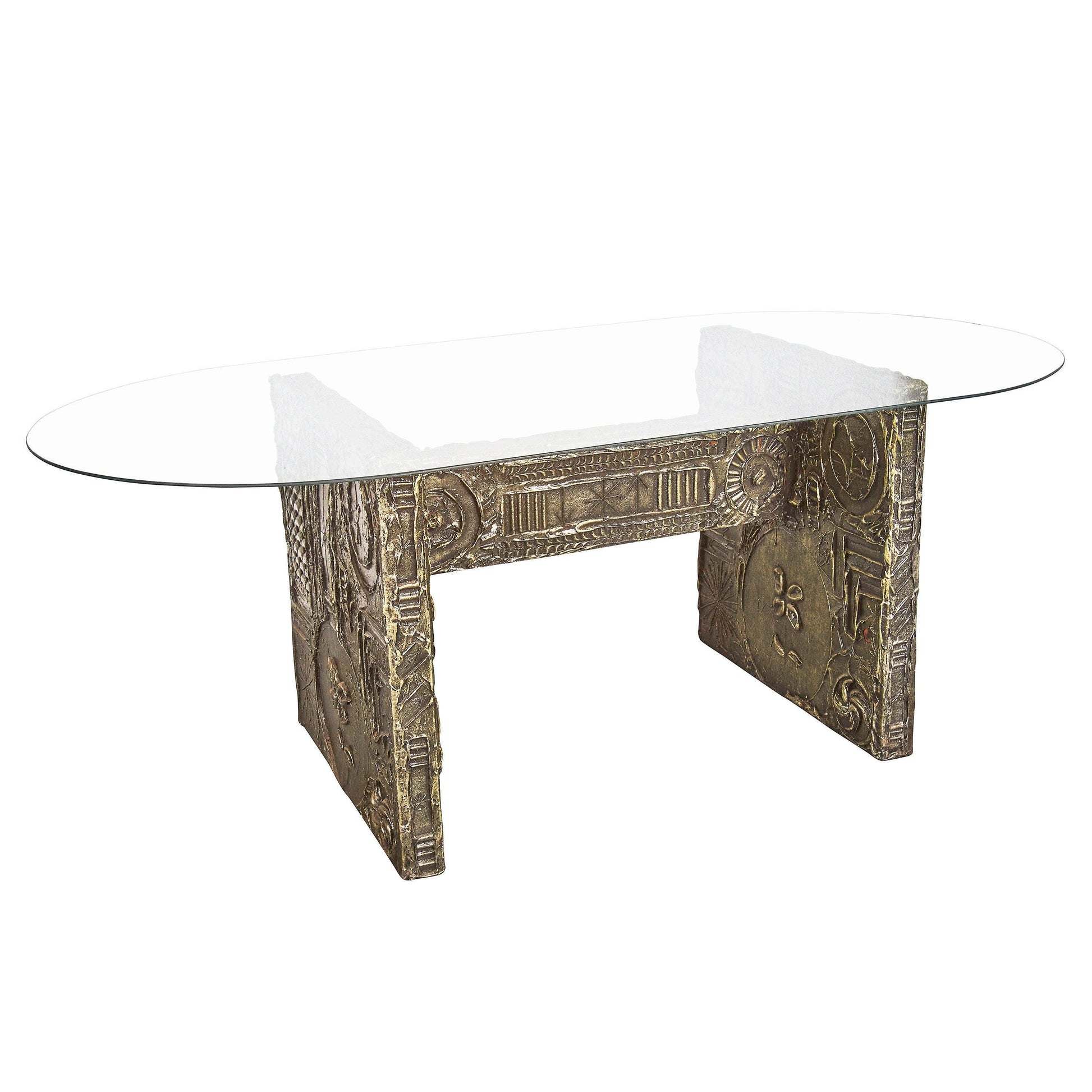 RESERVED for BG Brutalist Dining Set by Adrian Pearsall 1970