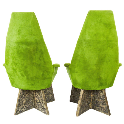 RESERVED for BG Brutalist Dining Set by Adrian Pearsall 1970