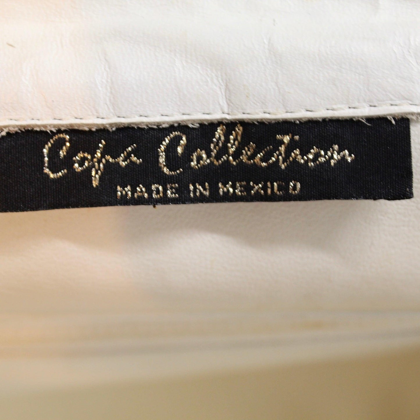 1970&#39;s Amethyst Quarts White Leather Purse | COPA Collection