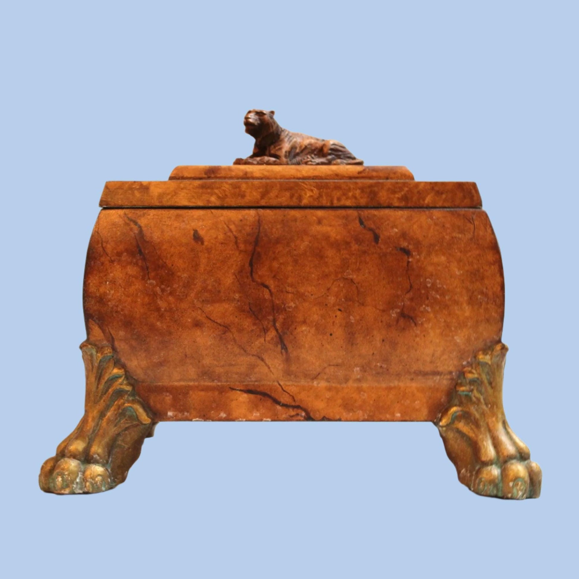Vintage Wooden Ticket Box w/ Lid