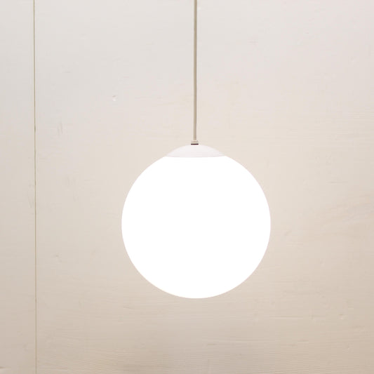 White Glass Globe Pendant Light
