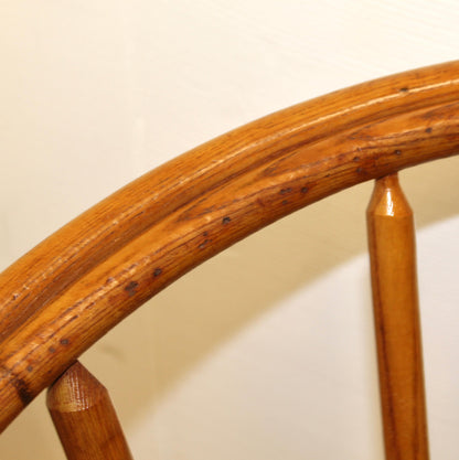 Vintage Barrel Back Rattan Armchair