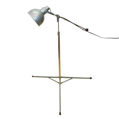 Bretford Articulating Tripod Metal Pharmacy Floor Lamp