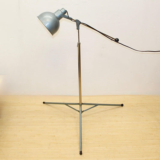 Bretford Articulating Tripod Metal Pharmacy Floor Lamp