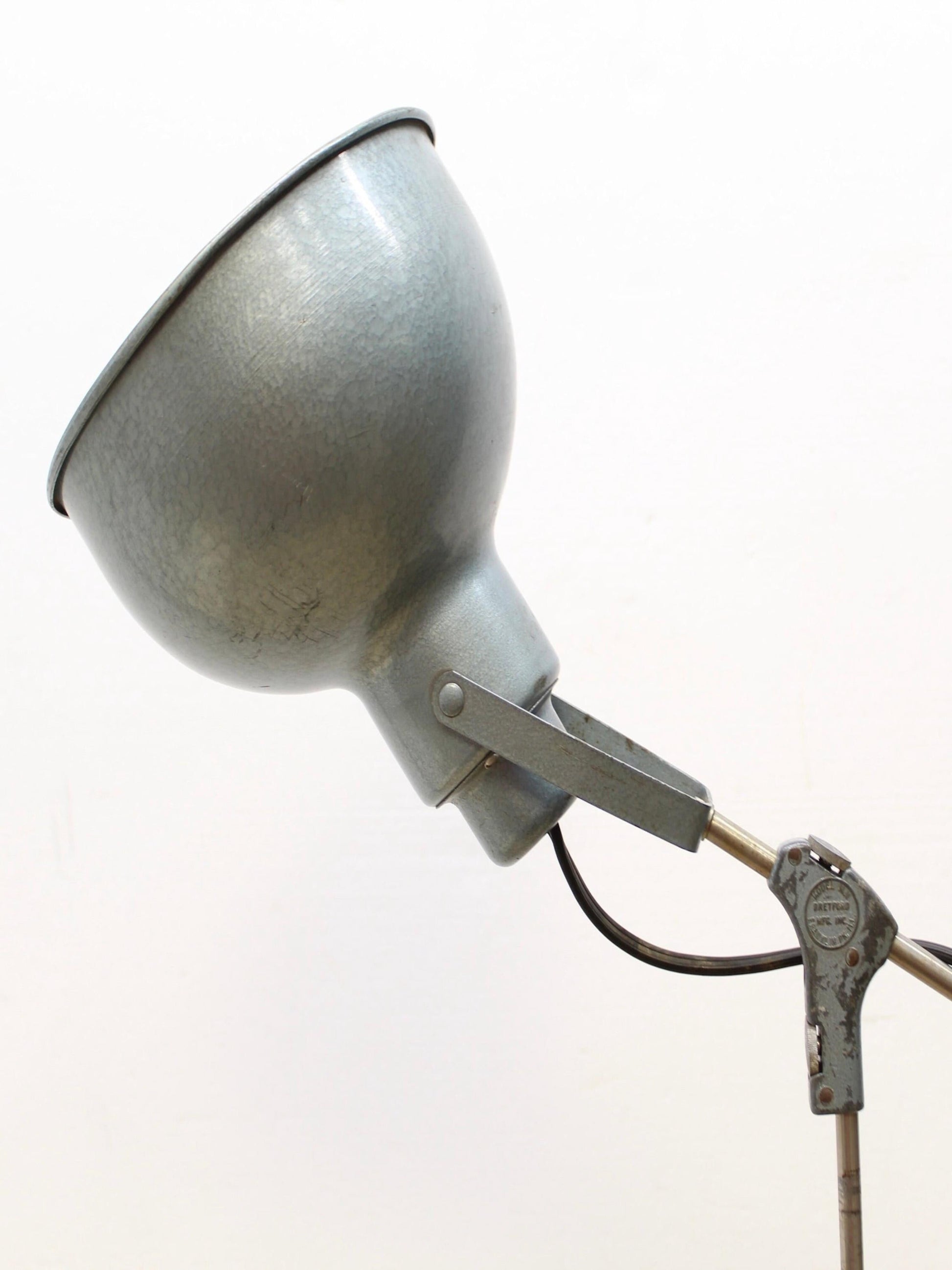 Bretford Articulating Tripod Metal Pharmacy Floor Lamp