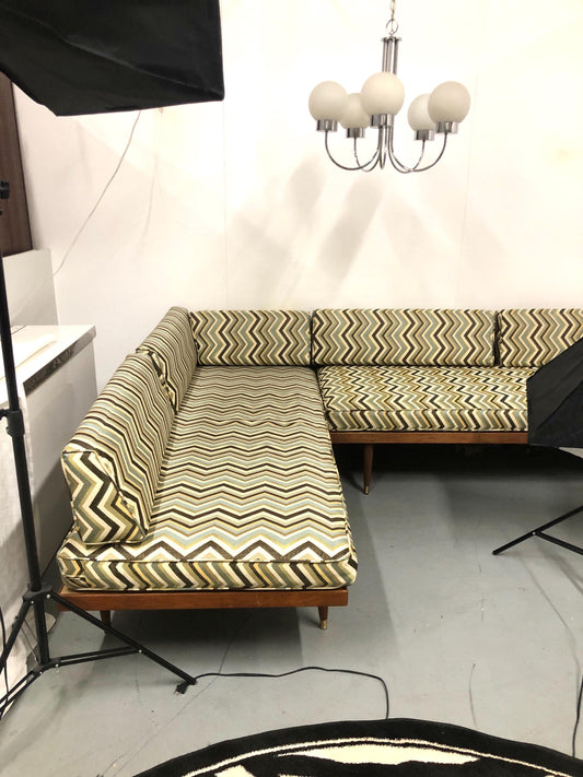 2 Piece Wooden Platform Sectional Sofa Daybeds from OffCenterModern