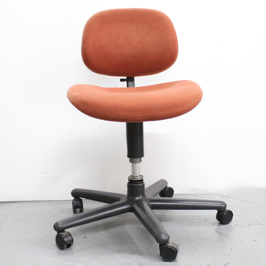 Vintage Herman Miller Orange Office Chair Secretary Chair