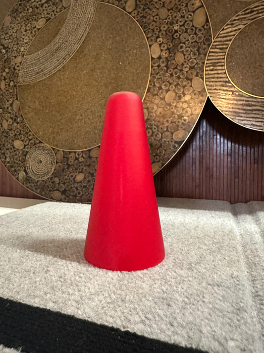 Vianne Glass Red Cased Glass Bullet Light Shade | France from OffCenterModern