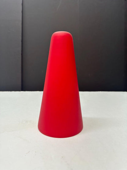 Vianne Glass Red Cased Glass Bullet Light Shade | France from OffCenterModern