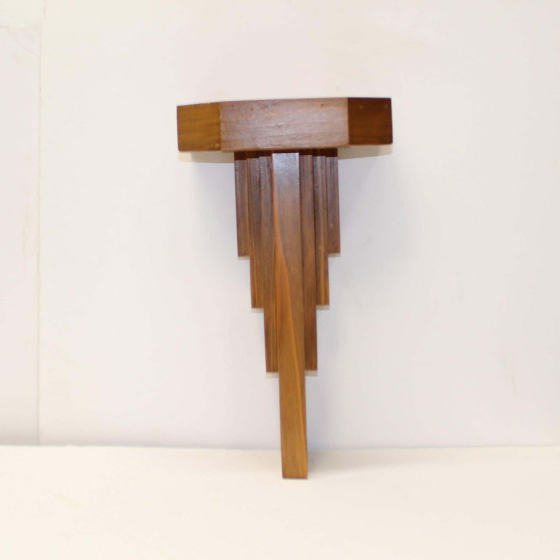 Handmade Wooden Wall Shelves - Pair