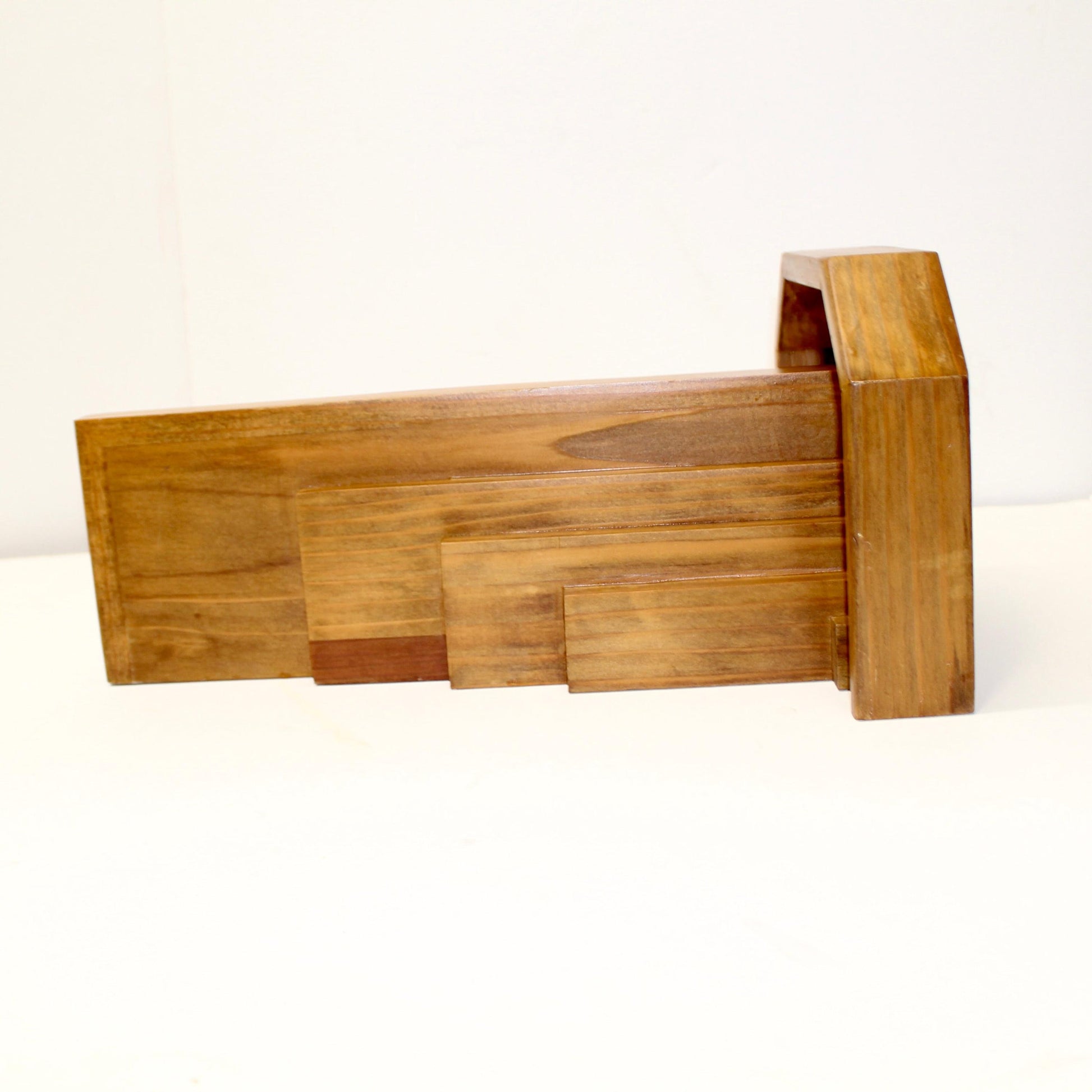 Pair Large Vintage Art Deco Wall Shelves | Pair
