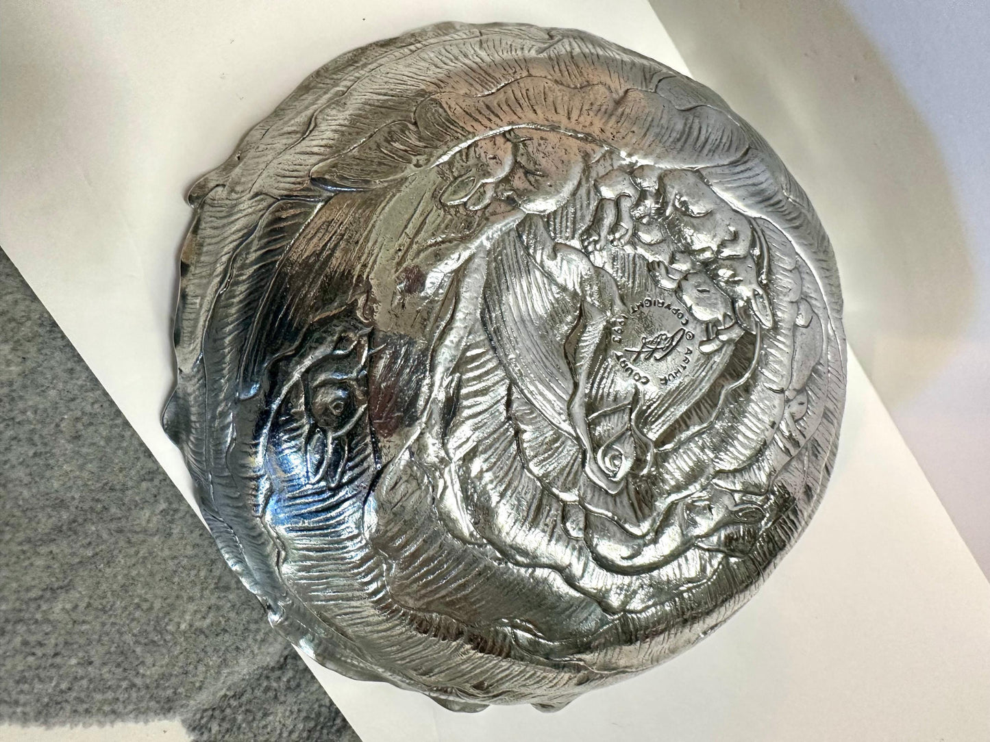 Vintage Arthur Court Bunny Salad Bowl with Bunny Serving Utensils