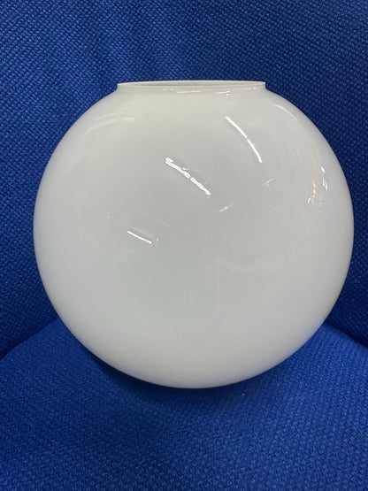 Vintage White Globe Pendant Light | 9" Diameter from OffCenterModern