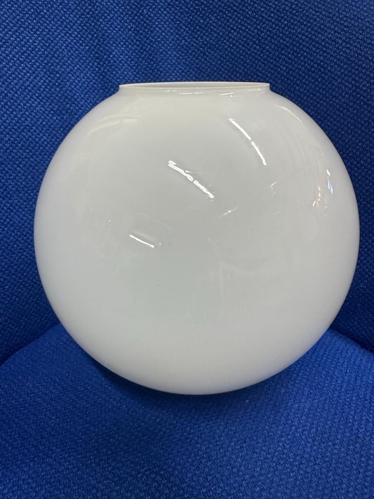 Vintage White Globe Pendant Light | 9" Diameter from OffCenterModern