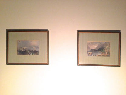 PAIR Antique 1848 Framed Prints of Boston Harbor | WH Bartlett Steel Print | from OffCenterModern