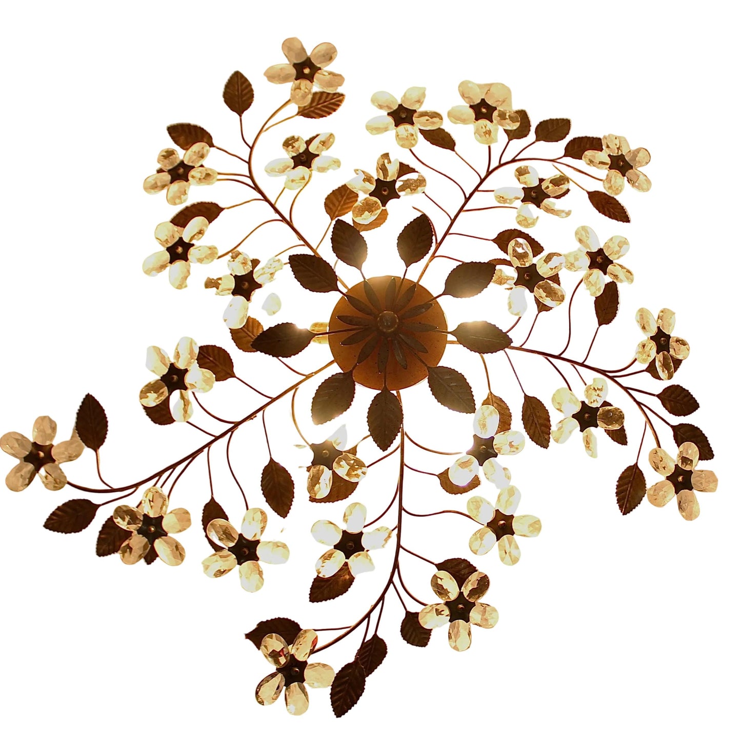 Crystal Floral Branch Flush Mount Ceiling Light from OffCenterModern