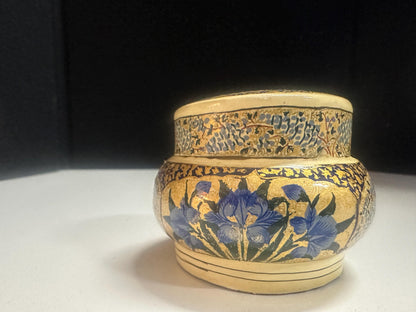 Vintage Kashmiri Papier-mache Lacquerware Decorative Trinket Box from OffCenterModern
