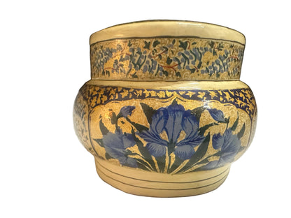 Vintage Kashmiri Papier-mache Lacquerware Decorative Trinket Box from OffCenterModern