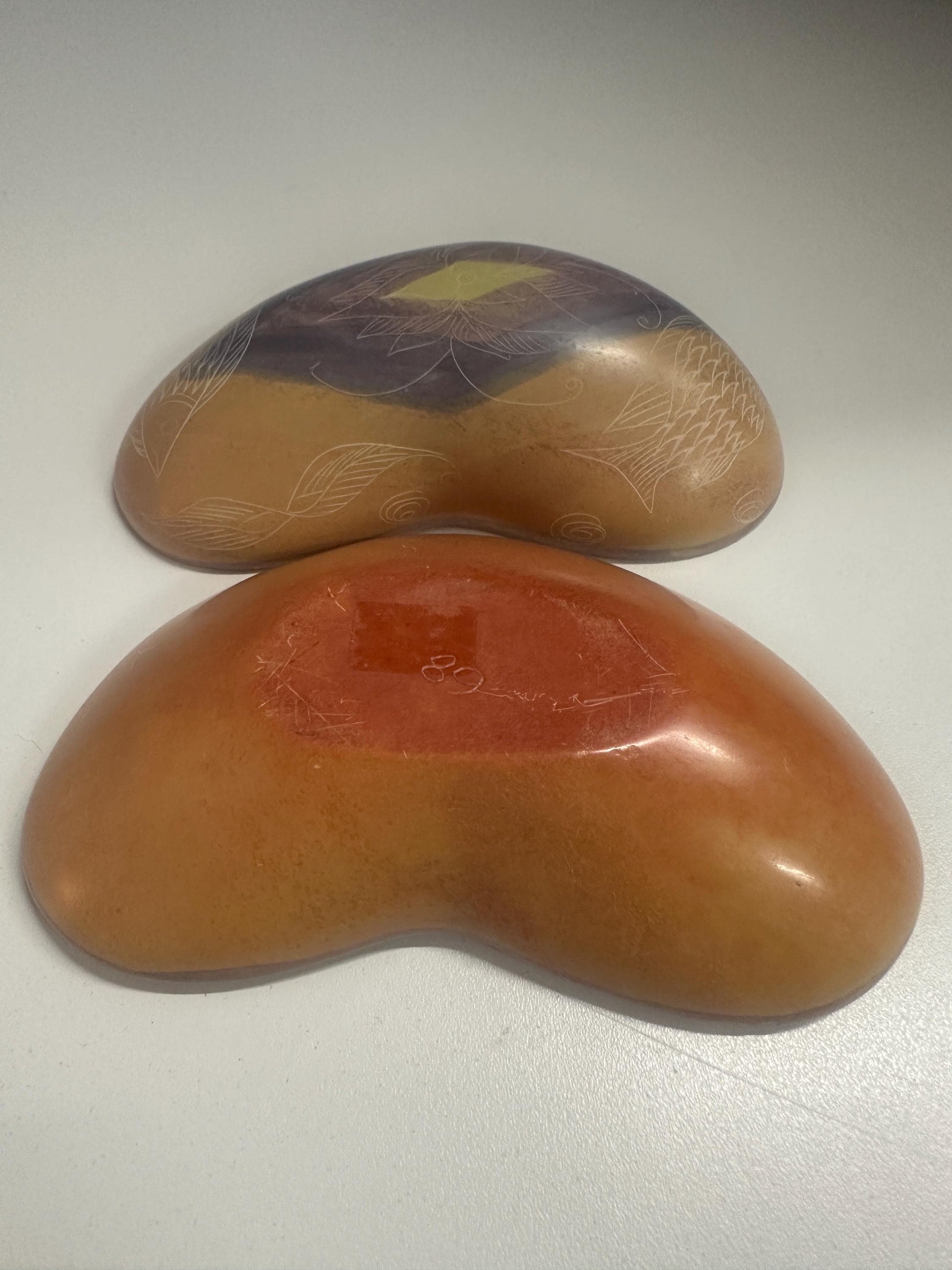 Vintage Soapstone Trinket Jewelry Box from OffCenterModern